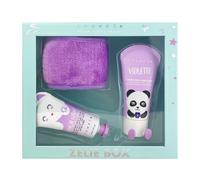 inuwet - Set regalo Cocooning Zelie - VEGANO, NATURALECrema mani ai fiori di cotone, Crema piedi alla viola, Fascia per capelli Cofanetti creme corpo 60 ml unisex