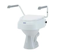 Invacare, Aquatec 900, Rialzo per WC, Alzawater con braccioli e altezza regolabili, con coperchio