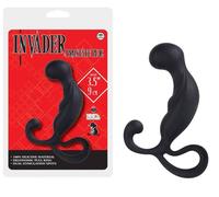 INVADER 3,5'' BUTT PLUG ANALE IN SILICONE CURVO PER STIMOLAZIONE PROSTATA UOMO