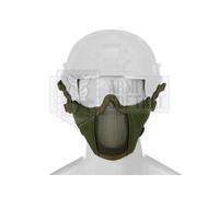INVADER GEAR Steel Half Face SOFT Mask MESH MkII FAST HELMET GREEN OD AIRSOFT