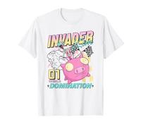 Invader Zim 01 World Domination Zim & Gir Racing Over Pig Maglietta