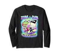 Invader Zim DIB Memes You Are all Doomed Maglia a Manica