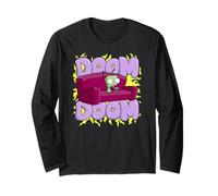 Invader Zim Doom Doom Gir in Dog Costume Sitting in Couch Maglia a Manica
