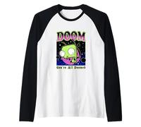 Invader Zim Gir Doom Space You're All Doomed Slogan Maglia con Maniche Raglan