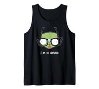 Invader Zim Gir I Am So Confused Hipster Glasses Canotta