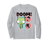 Invader Zim Gir in Dog Suit Doom Piggy Robot Circles Maglia a Manica
