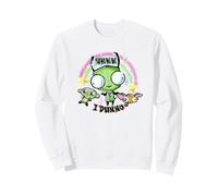 Invader Zim Gir Monkey And Chihuahua Rainbow Aesthetic Felpa