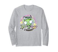 Invader Zim Gir Monkey And Chihuahua Rainbow Aesthetic Maglia a Manica