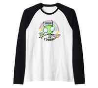Invader Zim Gir Monkey And Chihuahua Rainbow Aesthetic Maglia con Maniche Raglan