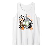 Invader Zim Gir Skeleton Halloween Costume Pumpkin Canotta