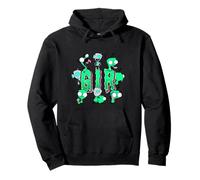 Invader Zim Gir Text Design Slime Letters Funny Faces Felpa con Cappuccio
