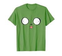 Invader Zim Gir Wide Eyes Tongue Big Face Maglietta
