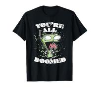 Invader Zim Gir You Are all Doomed Splatter Grunge Maglietta