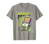 Invader Zim Gir's Krixpy Cereal Maglietta, Uomo, Ardesia, L