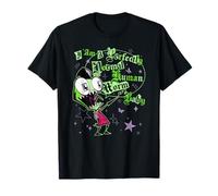 Invader Zim I Am A Perfectly Normal Human Worm Distressed Maglietta