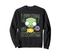 Invader Zim I Need Tacos Or I Will Explode!!! Retro Gir Logo Felpa