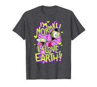 Invader Zim I'm Normal I Love Earth Day Maglietta, Uomo, Grigio Scuro, M