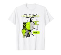 Invader Zim Irken Robot Gir Neon Green Maglietta