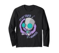 Invader Zim It's Not Stupid It's Advanced Robot Cartoon Maglia a Manica