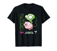 Invader Zim Let’s Go to My Room Pig Gir Maglietta