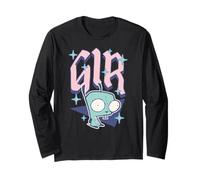 Invader Zim Pastel Sparkle Gir Y2K Cartoon Maglia a Manica