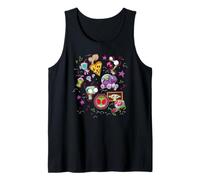 Invader Zim Retro Neon Funny Stickers Collage Canotta