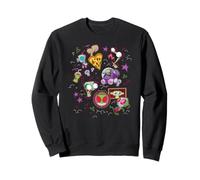 Invader Zim Retro Neon Funny Stickers Collage Felpa