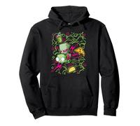 Invader Zim Riding Gir Retro Neon Doodle Mayhem Felpa con Cappuccio