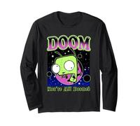 Invader Zim You Are all Doomed Gir in Space Maglia a Manica
