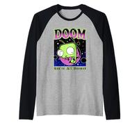 Invader Zim You Are all Doomed Gir in Space Maglia con Maniche Raglan
