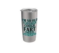 Invecchiamento Ridere Tosse Scoreggia Starnuto Pee Pantaloni Senior Citizen Bicchiere termico in acciaio inox doppia parete