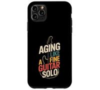 Invecchiare come una bella chitarra assolo retrò rock umorismo Custodia per iPhone 11 Pro Max
