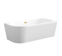 Invena Glamour vasca da bagno angolare 170x80 cm ovale bianco AN-02-19P