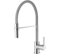 Invena Kameleon rubinetto da cucina verticale cromo-grafite/grigio BZ-29-L05
