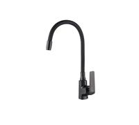 Invena Ligaria rubinetto da cucina verticale nero BZ-39-004