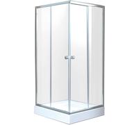 Invena Parla box doccia 90x90 cm quadrato cromo lucida/vetro trasparente AK-48-195