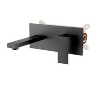 Invena Paros rubinetto per lavabo da incasso nero BP-09-U04