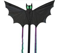 Invento 100039 - Aquilone a Forma di Pipistrello, Misura S, Colore: Nero