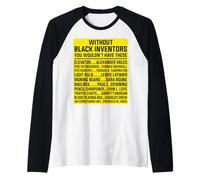 Inventori Neri dimenticati Che celebrano Il Mese della Storia dei Neri Maglia con Maniche Raglan