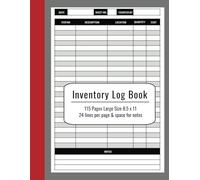 Inventory Log Book: For small businesses streamlining inventory management and enabling stock tracking