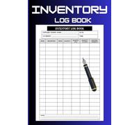 Inventory Log Book: Simplify Your Store Management - One Page at a Time | Column headers with Item, Description, Price, Quantity Purchased , In stock...perfect for small business & personal Management