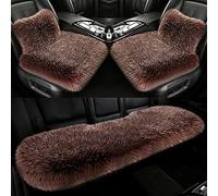 Invernale Universale Auto Set Coprisedili Seggiolino per BMW X1 E84 F48 18i 18d 20i 20d 25i 25d, Lunga pecora Lana Morbido e Caldo Protezione Invernale