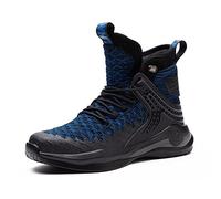 Invernali Scarpe Antinfortunistiche Alte Uomo Kevlar Antiscivolo Resistenti All'olio Punta in Acciaio Scarpe da Lavoro S3 Esterno Comode Traspiranti Blue 43