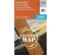 Inverness, Loch Ness & Culloden Map | Weatherproof | Fort Augustus & Drumnadrochit | Ordnance Survey | OS Explorer Active Map 416 | Scotland | Walks | Hiking | Maps | Adventure