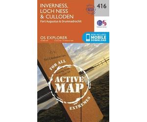 Inverness, Loch Ness and Culloden (Map) OS Explorer Active Map