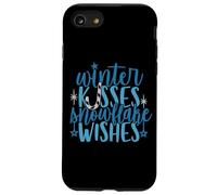 inverno baci fiocco di neve augura divertimento freddo congelato stagione amante Custodia per iPhone SE (2020) / 7/8