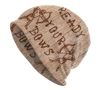 Inverno Caldo Cotone, Personalizzato Medievale Arco da Guerra Arciere Bonnet Cappelli Moda Cappello Lavorato A Maglia Donna Uomo Caldo Inverno Tiro con L'Arco Arco Caccia Skullies Berretti Berretti