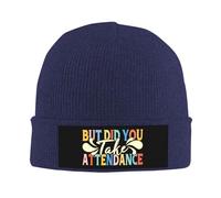 Inverno Cappelli But Did You Take Attendance Leggero Berretto Lavorato Termico Cuffed Beanie per Escursionismo Inverno Ciclismo