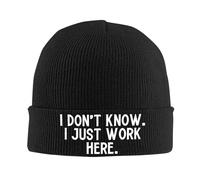 Inverno Cappelli I Don't Know I Just Work Here Classico Maglia Hat Termico Cuffed Beanie per Arrampicata Corsa Sci