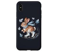 Inverno Coniglietto Pattinaggio su Ghiaccio Carino Anim Custodia per iPhone XS Max